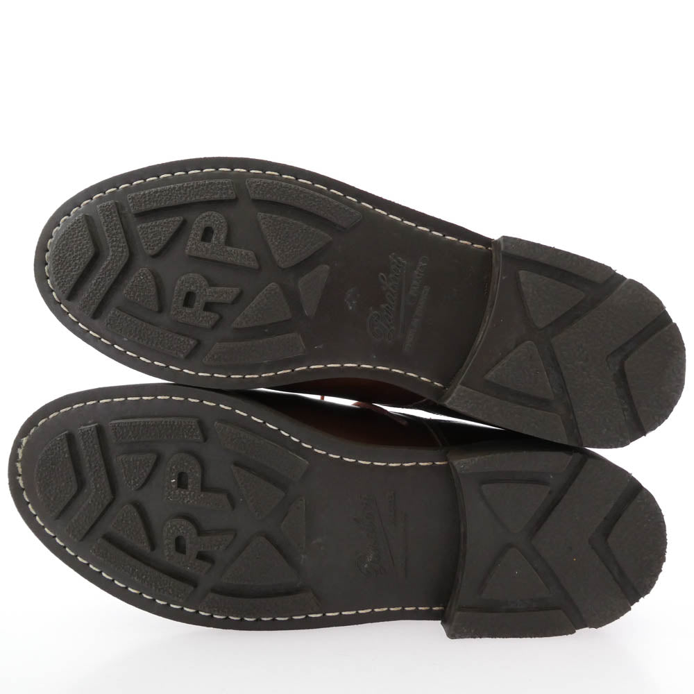 Paraboot パラブーツ 65119 フランス製 CHAMBORD シャンボード モックトゥ パラテックスソール レザー シューズ ダークブラウン系 8 F【美品】【中古】