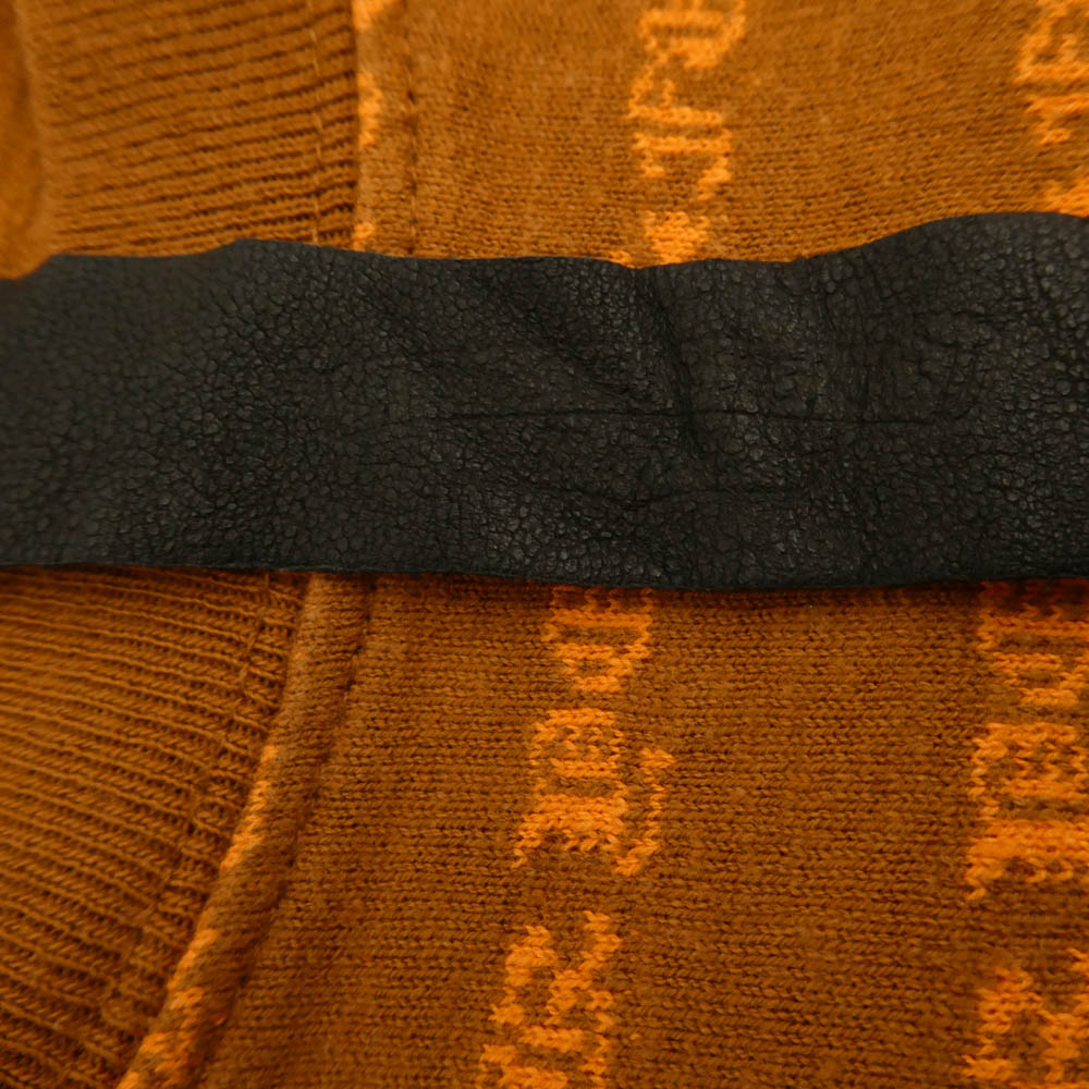 CHROME HEARTS クロムハーツ（原本無） × MATTY BOY Y NOT STRIPE CROSS TEE マッティボーイ ワイノット ボーダー ロゴ チョンパー刺繍 半袖 Tシャツ カットソー オレンジ系 M【中古】