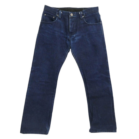 CHROME HEARTS クロムハーツ（原本無） DNM PANTS CRS BTN クロスボール ボタン ヘビーオンス デニムパンツ ジーンズ W34 インディゴブルー系 34【中古】