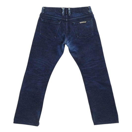 CHROME HEARTS クロムハーツ（原本無） DNM PANTS CRS BTN クロスボール ボタン ヘビーオンス デニムパンツ ジーンズ W34 インディゴブルー系 34【中古】