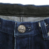 CHROME HEARTS クロムハーツ（原本無） DNM PANTS CRS BTN クロスボール ボタン ヘビーオンス デニムパンツ ジーンズ W34 インディゴブルー系 34【中古】