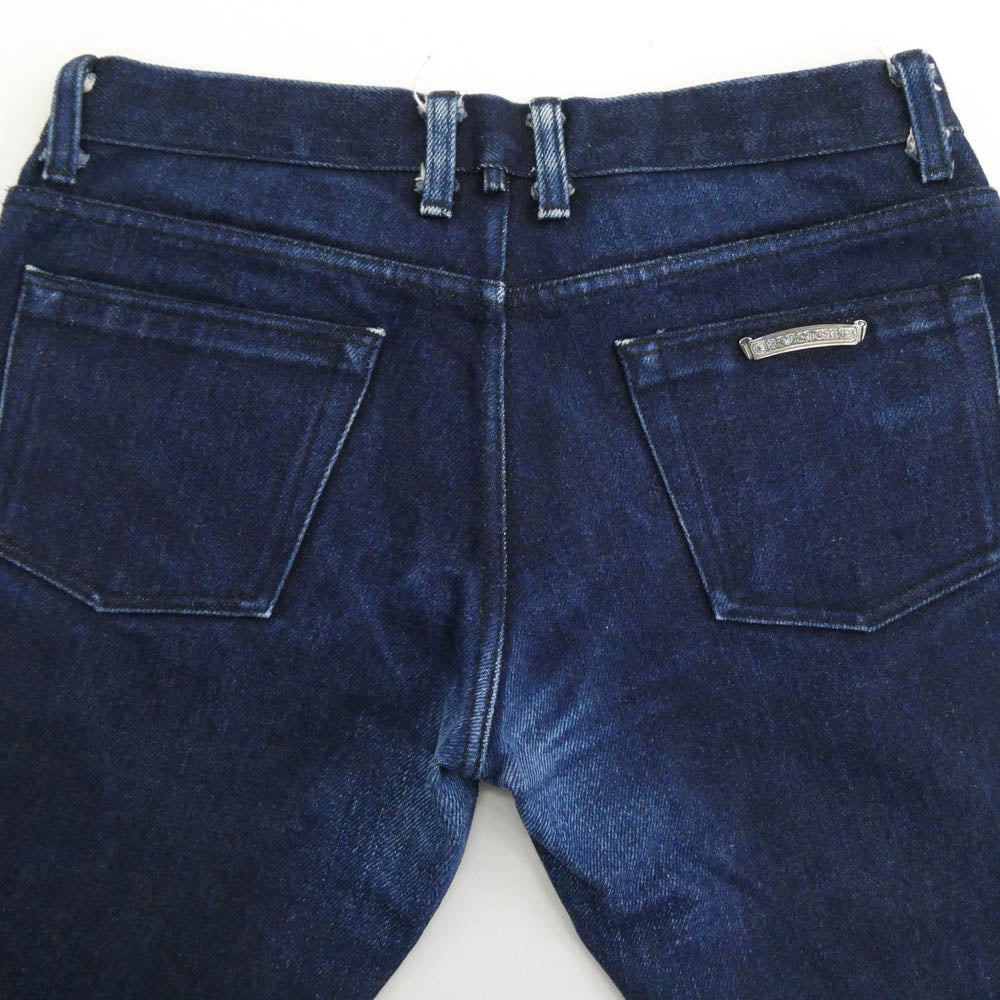 CHROME HEARTS クロムハーツ（原本無） DNM PANTS CRS BTN クロスボール ボタン ヘビーオンス デニムパンツ ジーンズ W34 インディゴブルー系 34【中古】