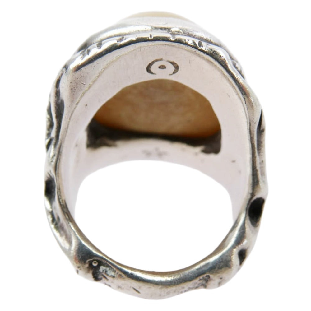 ALEX STREETER アレックスストリーター Angel Heart Ring エンジェルハート リング シルバー系 イエロー系 12号【中古】