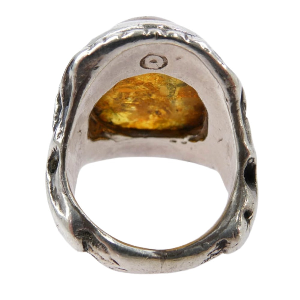 ALEX STREETER アレックスストリーター Angel Heart Ring エンジェルハート リング ゴールドスター シルバー系 オレンジ系 15号【中古】