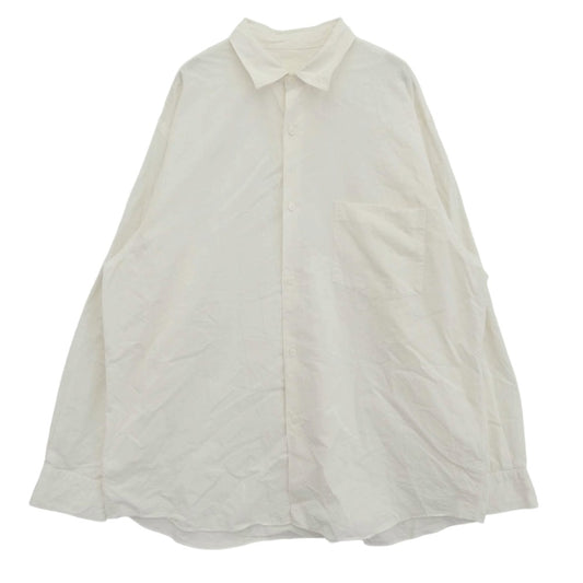 COMOLI コモリ 22AW U03-02001 COMOLI SHIRT 新型 コモリシャツ 長袖シャツ ホワイト系 3【中古】