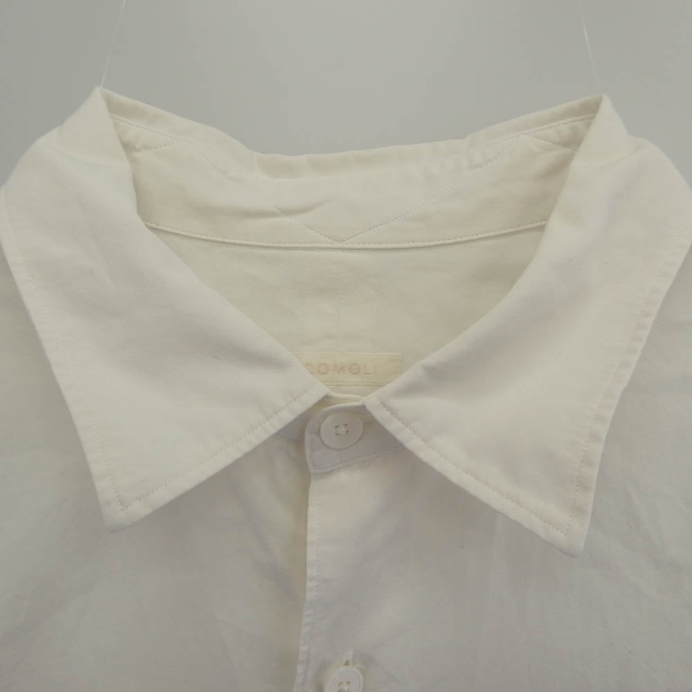 COMOLI コモリ 22AW U03-02001 COMOLI SHIRT 新型 コモリシャツ 長袖シャツ ホワイト系 3【中古】