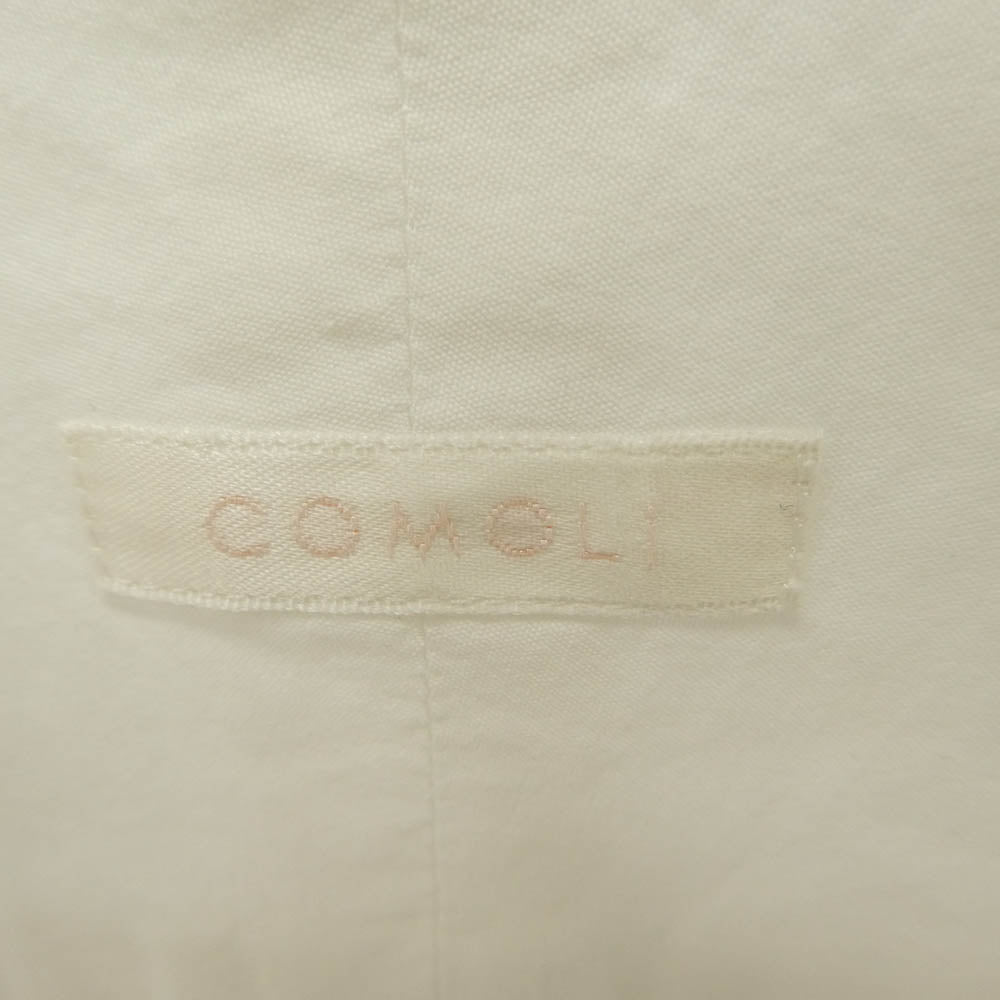 COMOLI コモリ 22AW U03-02001 COMOLI SHIRT 新型 コモリシャツ 長袖シャツ ホワイト系 3【中古】