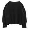 インディゴ エイエム CASHMERE GUERNSEY TOP カシミヤ ガンジー ニット ブラック系 46【中古】