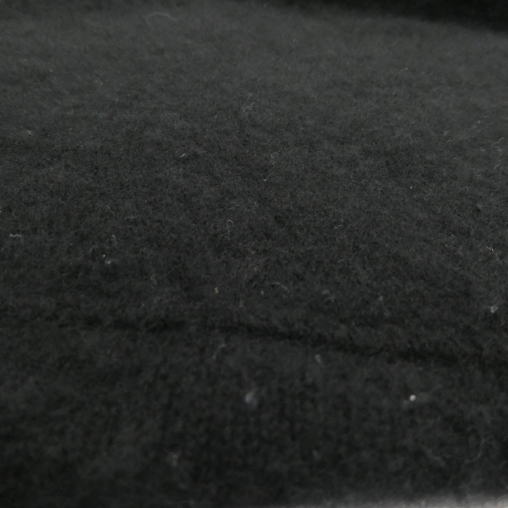 インディゴ エイエム CASHMERE GUERNSEY TOP カシミヤ ガンジー ニット ブラック系 46【中古】