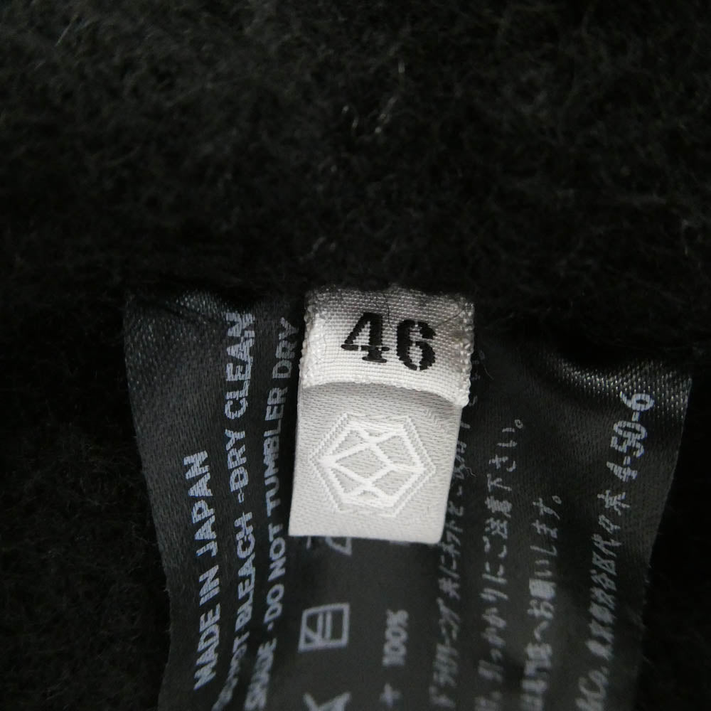 インディゴ エイエム CASHMERE GUERNSEY TOP カシミヤ ガンジー ニット ブラック系 46【中古】