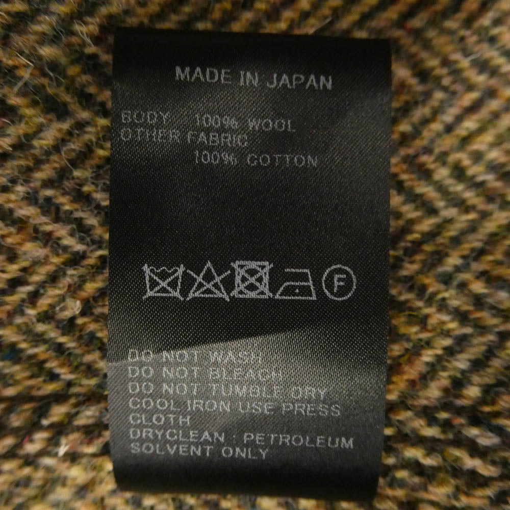 orSlow オアスロウ HARRIS TWEED RELAX FIT COVERALL ハリスツイード リラックスフィット カバーオール ジャケット ブラウン系 2【中古】