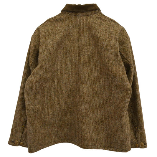 orSlow オアスロウ HARRIS TWEED RELAX FIT COVERALL ハリスツイード リラックスフィット カバーオール ジャケット ブラウン系 2【中古】