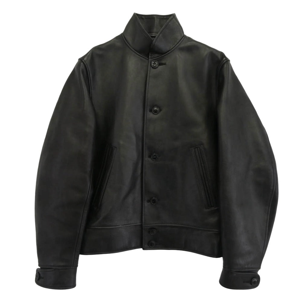 COMOLI コモリ 18AW N03-01008 ホースハイド 馬革 レザー サイクルジャケット レザージャケット ブラック系 2【中古】