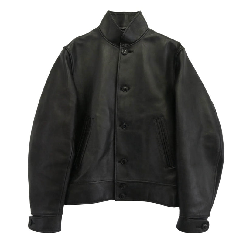COMOLI コモリ 18AW N03-01008 ホースハイド 馬革 レザー サイクルジャケット レザージャケット ブラック系 2【中古】