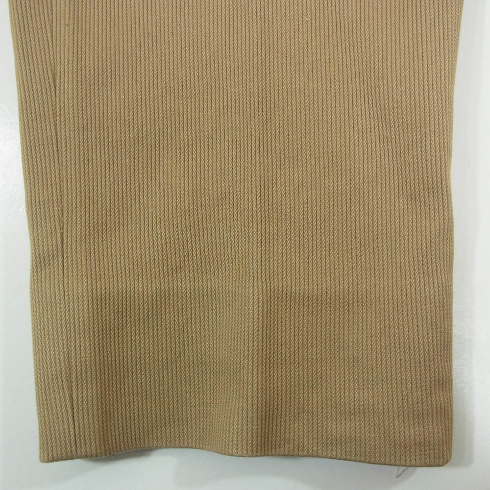 ニート cotton pique taperd コットンピケ 2タック テーパード パンツ ブラウン系 50【中古】