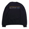 WACKO MARIA ワコマリア 21AW BILL EVANS CREW NECK SWEAT SHIRT TYPE-1 ビル・エヴァンス フォトプリント クルーネック スウェット トレーナー ダークネイビー系 2XL【中古】