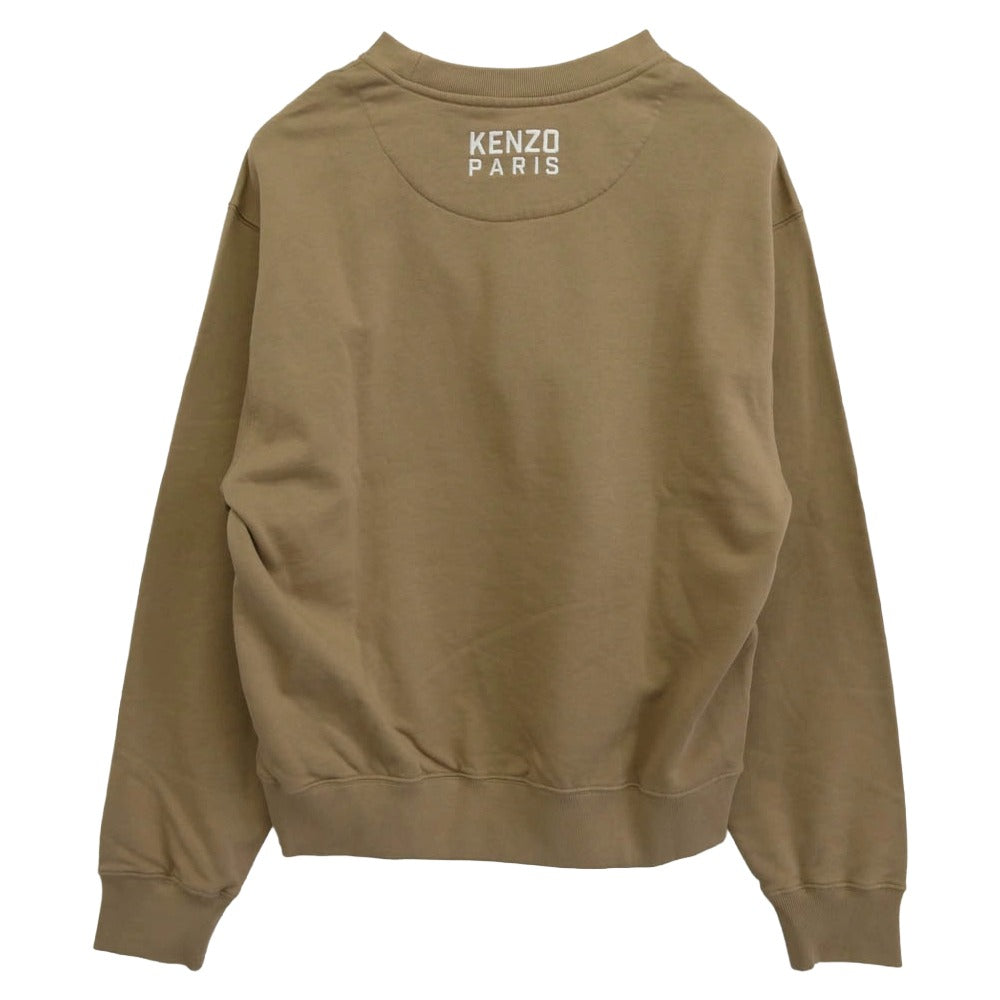 KENZO ケンゾー 25SS FF55SW2634MF Happy Tiger sweatshirt ハッピータイガー スウェットシャツ ブラウン ベージュ系【極上美品】【中古】