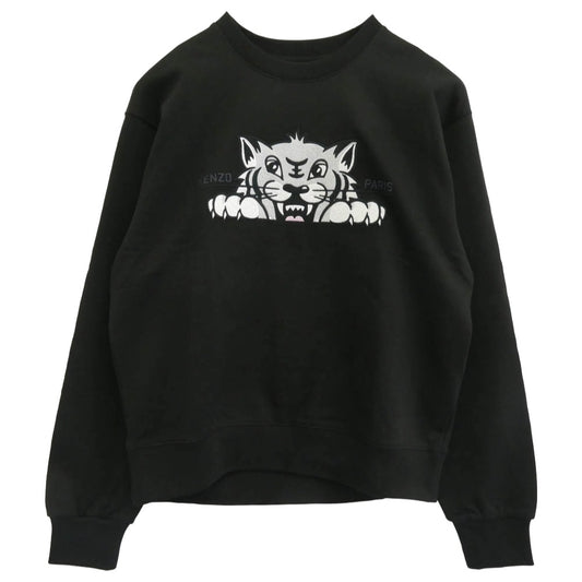 KENZO ケンゾー FF65SW2654MF HAPPY TIGER EMBROIDERED SWEATSHIRT ハッピータイガー エンブロイダリー スウェットシャツ ブラック系【極上美品】【中古】