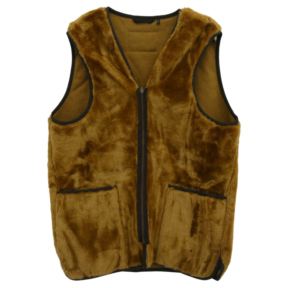 Barbour バブアー 232MLI0035 FUR LINER フェイクファー ライナー ベスト ブラウン系 40【中古】