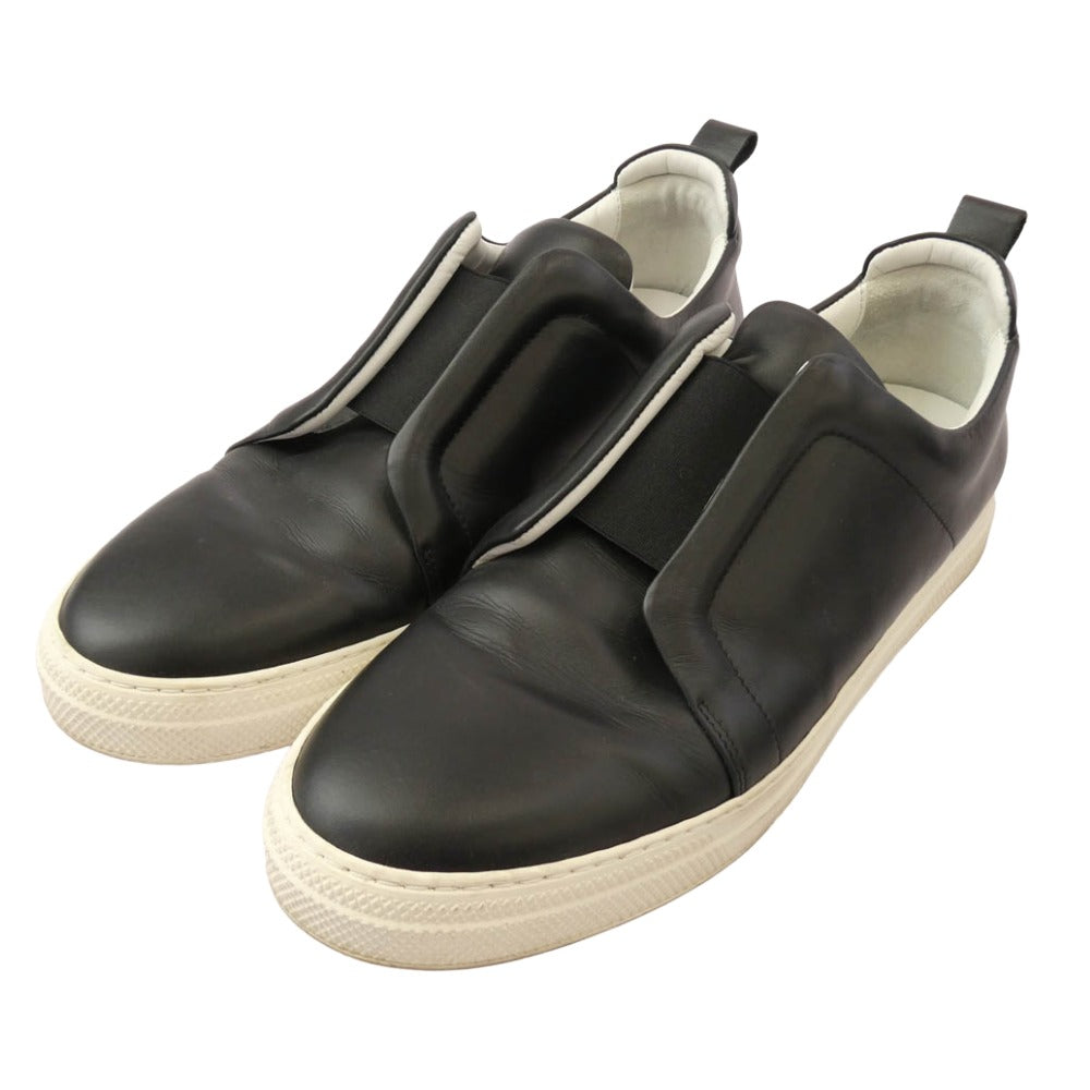 PIERRE HARDY ピエールアルディ レザー スニーカー スリッポン ブラック系 43【中古】
