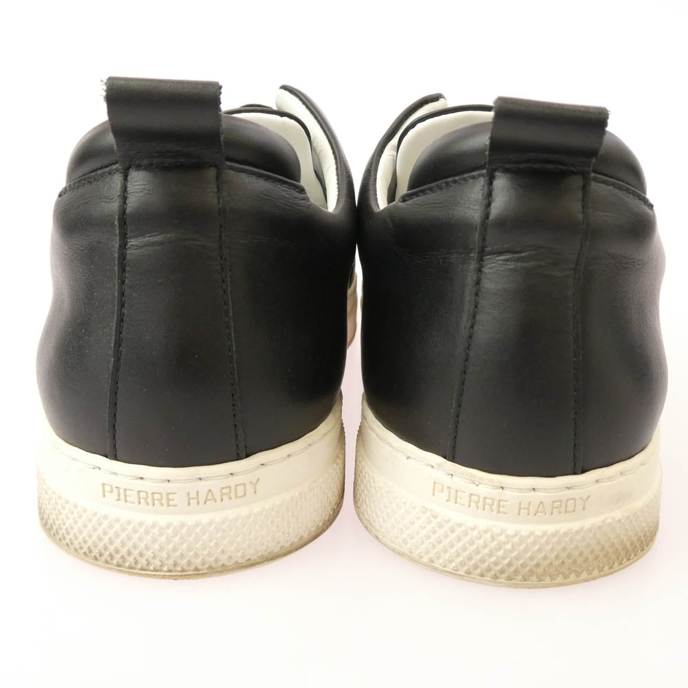 PIERRE HARDY ピエールアルディ レザー スニーカー スリッポン ブラック系 43【中古】