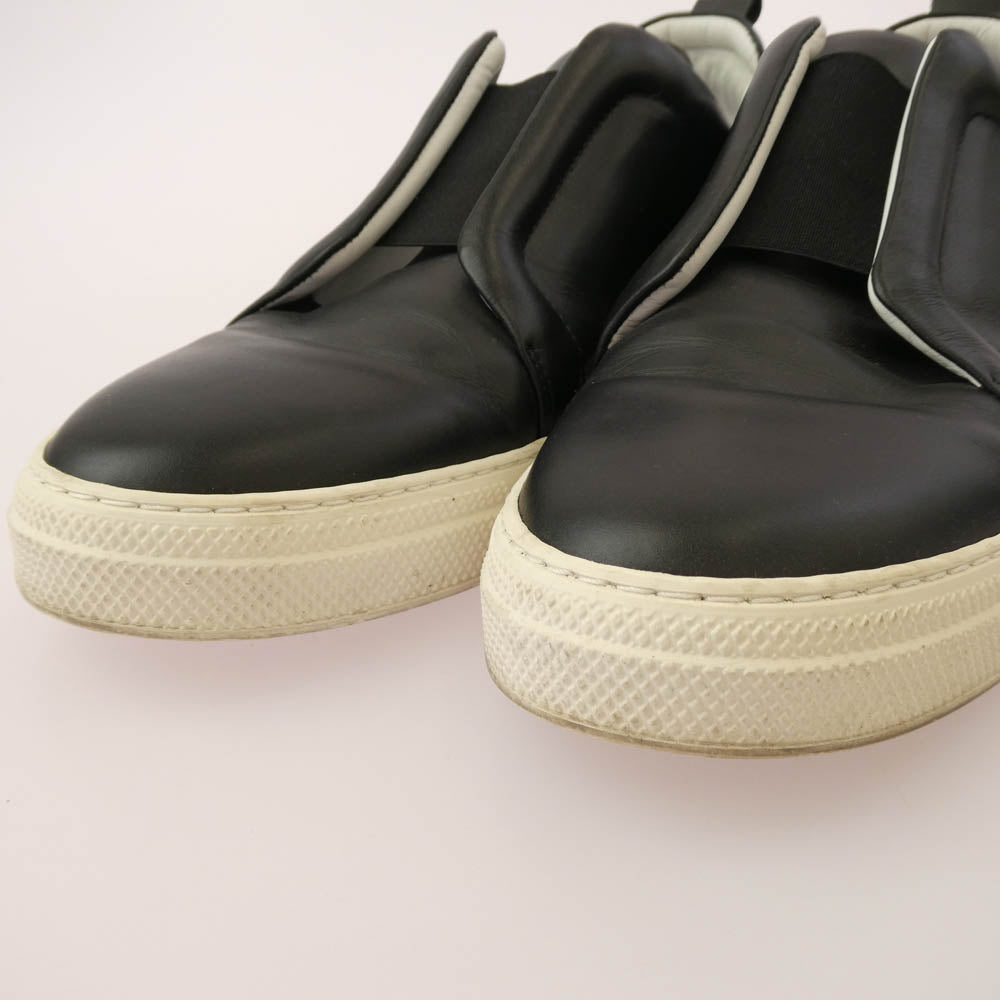 PIERRE HARDY ピエールアルディ レザー スニーカー スリッポン ブラック系 43【中古】