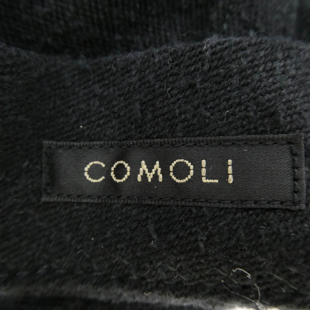COMOLI コモリ 24SS Z01-07003 シルクネップ キャップ 帽子 ブラック系【美品】【中古】 COMOLI コモリ 24SS Z01-07003 シルクネップ キャップ 帽子 ブラック系