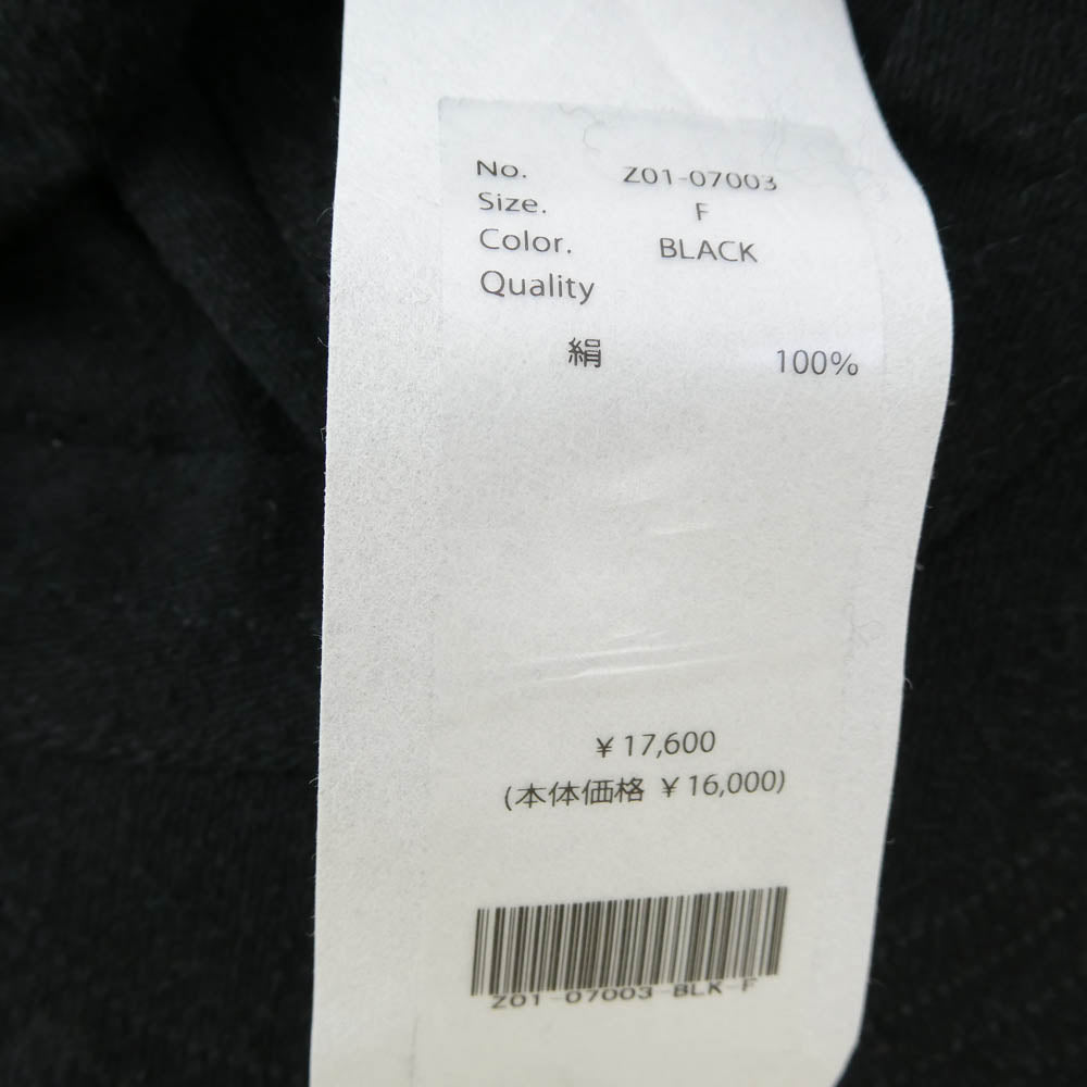 COMOLI コモリ 24SS Z01-07003 シルクネップ キャップ 帽子 ブラック系