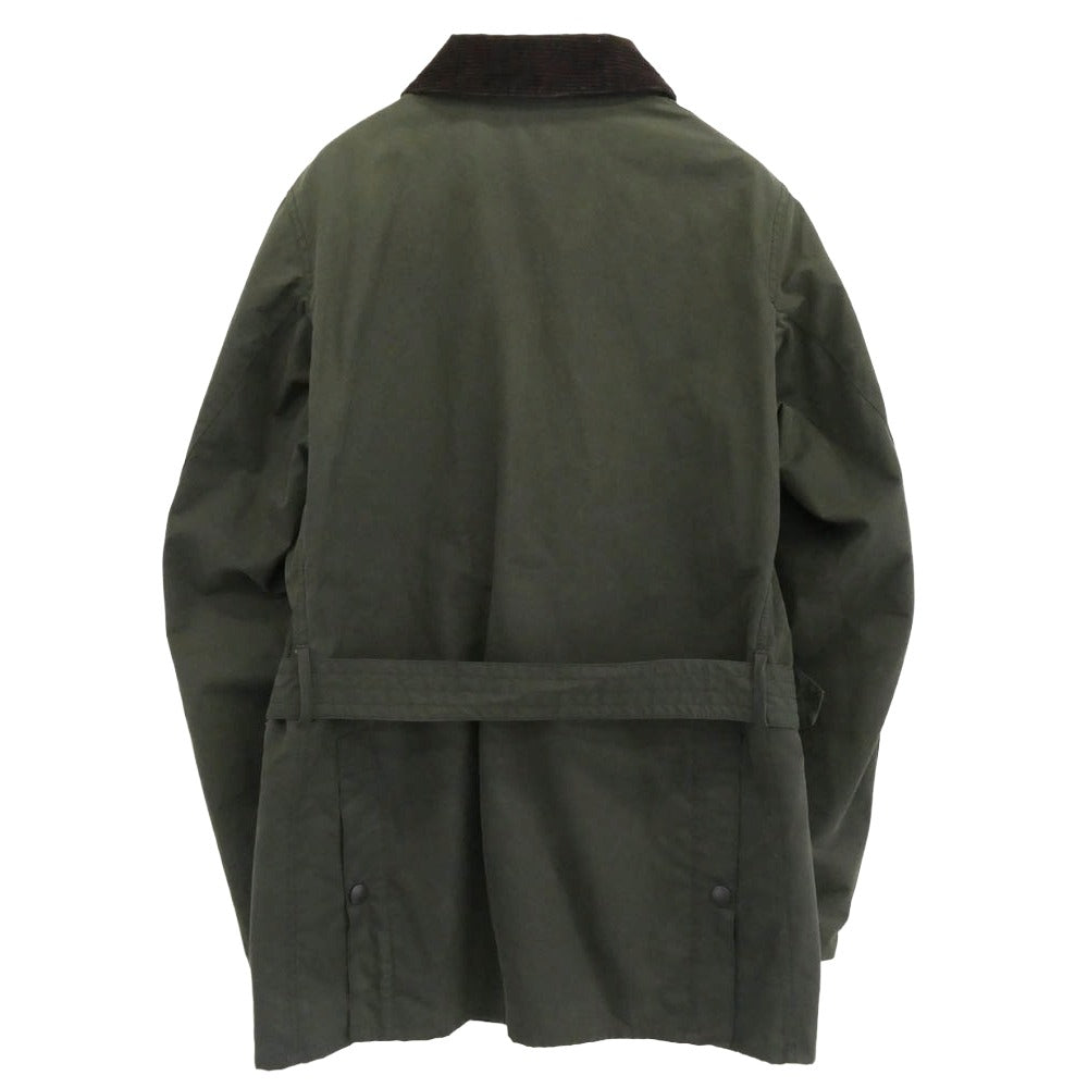 Barbour バブアー 1602027 BEAMS F ビームスF 別注 SL BEAUCHAMP 3ワラント ビューチャンプ オイルドクロスハンティングジャケット ベルテッド ワックスコットン ジャケット カーキ系 40【中古】