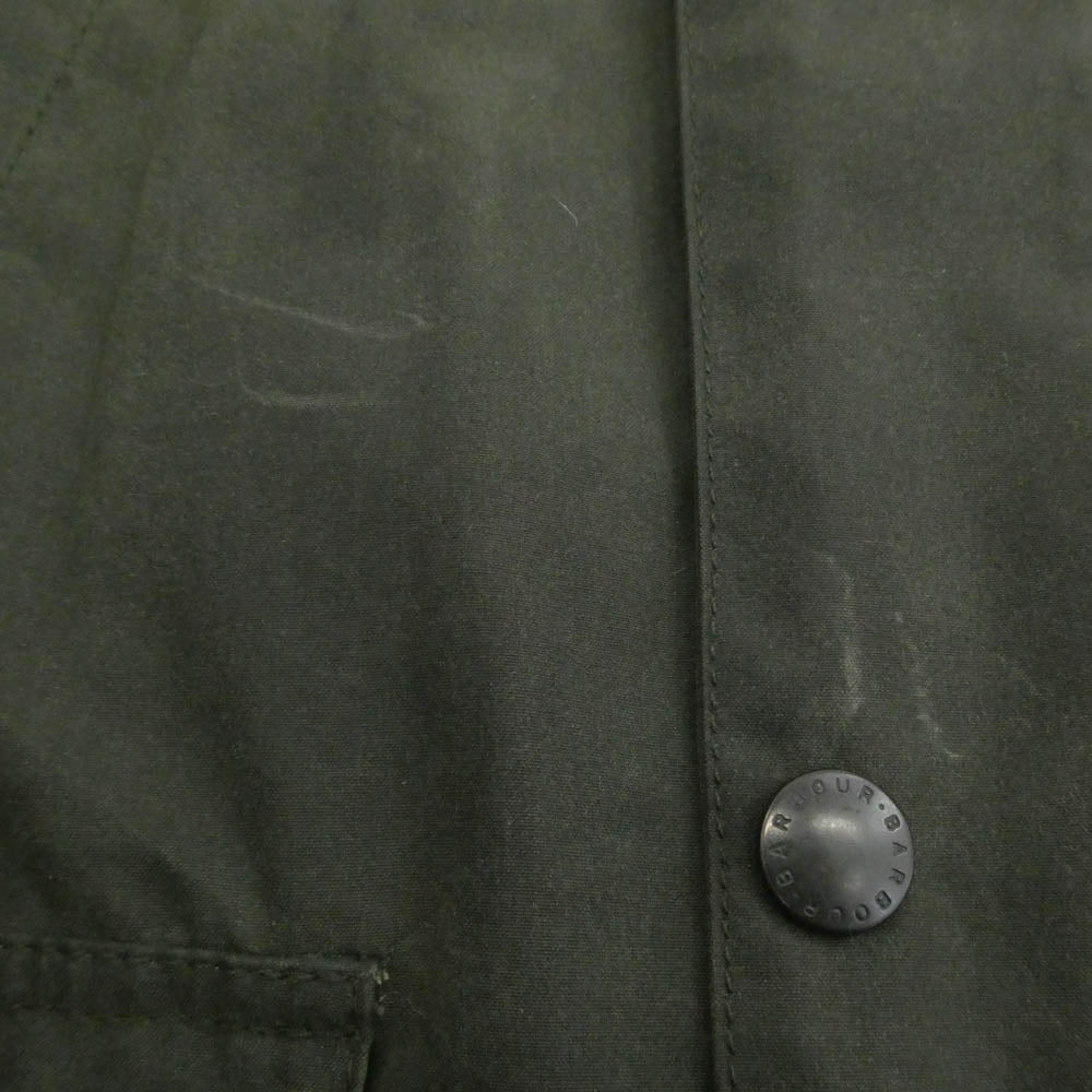 Barbour バブアー 1602027 BEAMS F ビームスF 別注 SL BEAUCHAMP 3ワラント ビューチャンプ オイルドクロスハンティングジャケット ベルテッド ワックスコットン ジャケット カーキ系 40【中古】