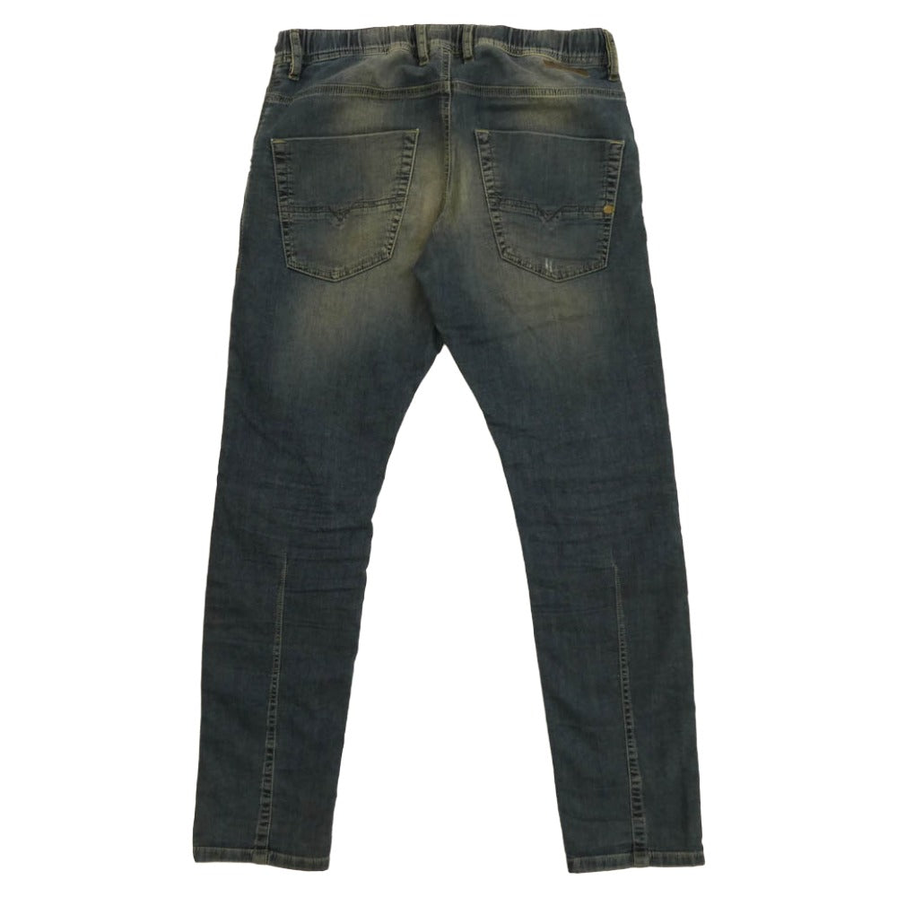 DIESEL ディーゼル KROOLEY-NE ダメージ デニム パンツ インディゴブルー系 30【中古】