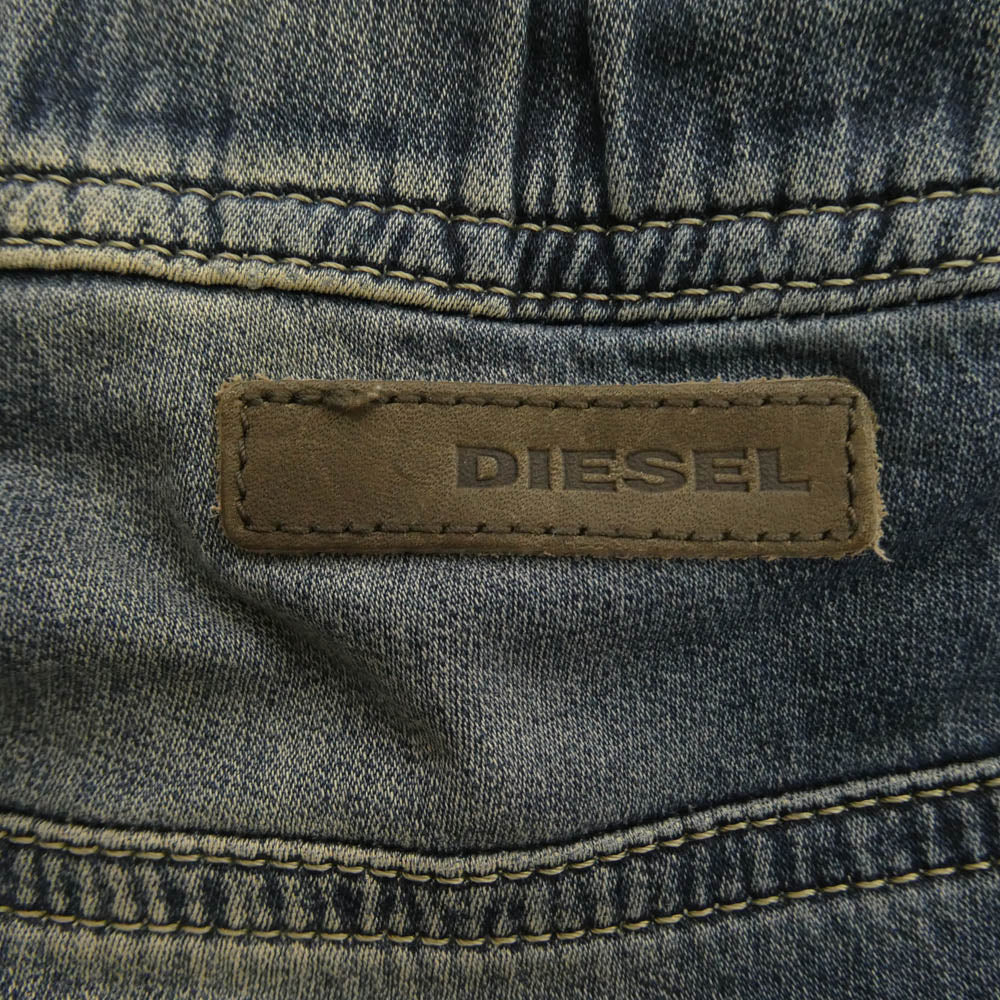 DIESEL ディーゼル KROOLEY-NE ダメージ デニム パンツ インディゴブルー系 30【中古】
