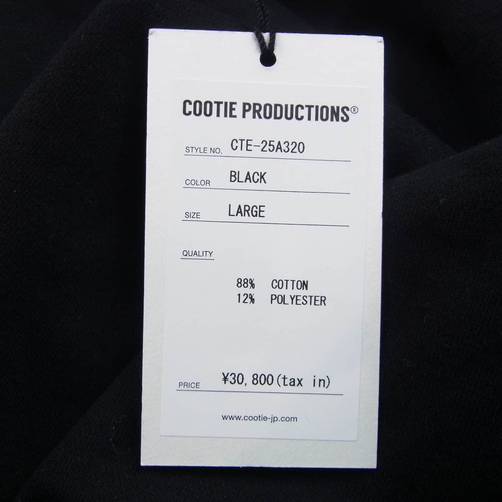 COOTIE クーティー CTE-25A320 Chubby Sweat Crew クルーネック スウェット ブラック系 L【美品】【中古】