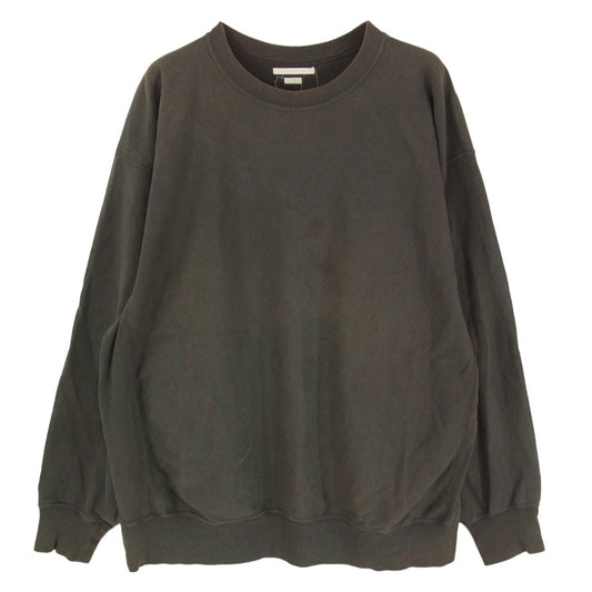 blurhms ブラームス 23SS BHS23S027 Light Sweat Crew-neck P/O ライト スウェット クルーネックプルオーバー スウェットシャツ グレー系 4【中古】
