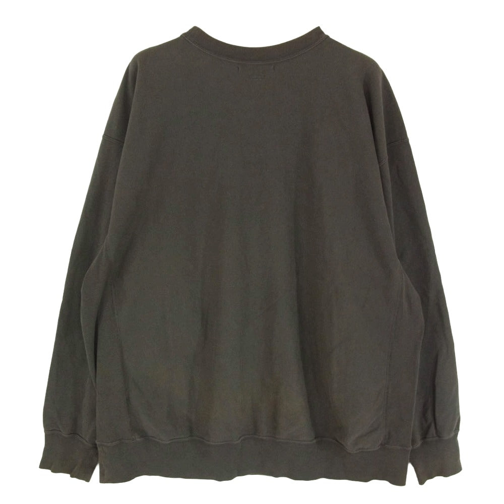 blurhms ブラームス 23SS BHS23S027 Light Sweat Crew-neck P/O ライト スウェット クルーネックプルオーバー スウェットシャツ グレー系 4【中古】