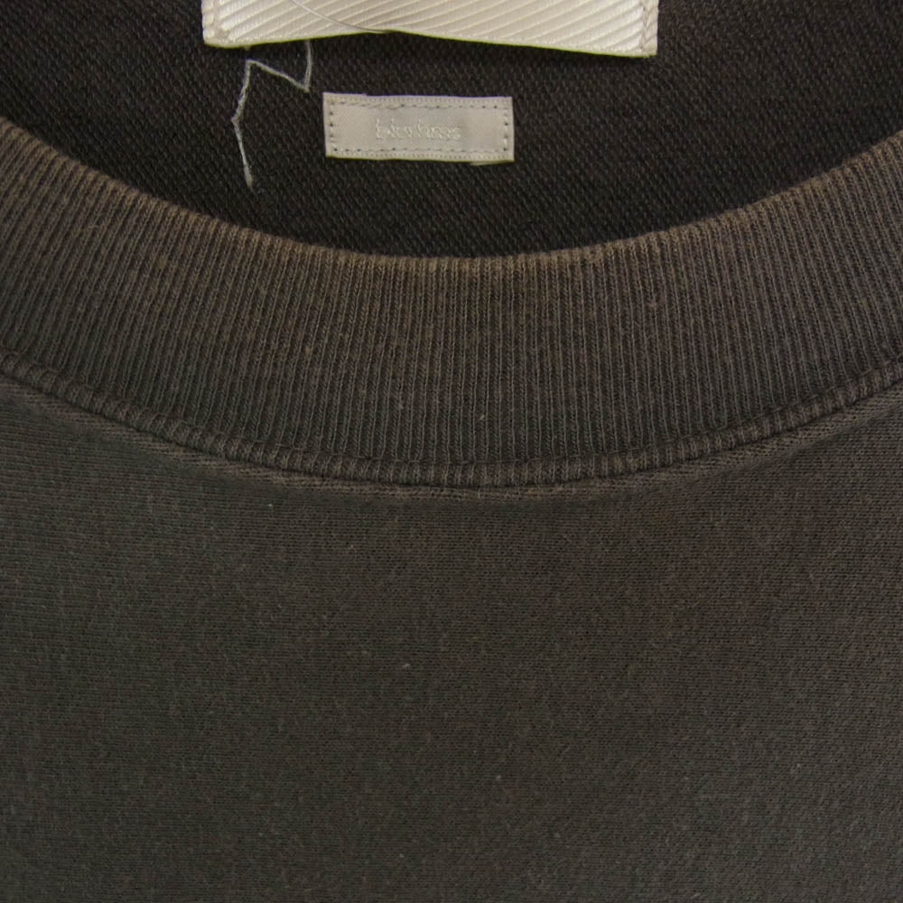 blurhms ブラームス 23SS BHS23S027 Light Sweat Crew-neck P/O ライト スウェット クルーネックプルオーバー スウェットシャツ グレー系 4【中古】