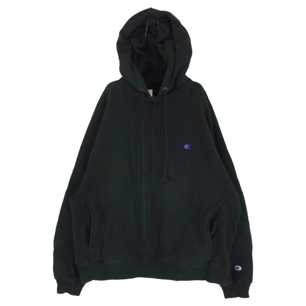 N.HOOLYWOOD エヌハリウッド 23AW CB-Y120 ×Champion チャンピオン リバースウィーブ フーデッド スウェットシャツ パーカー ブラック系 L【中古】