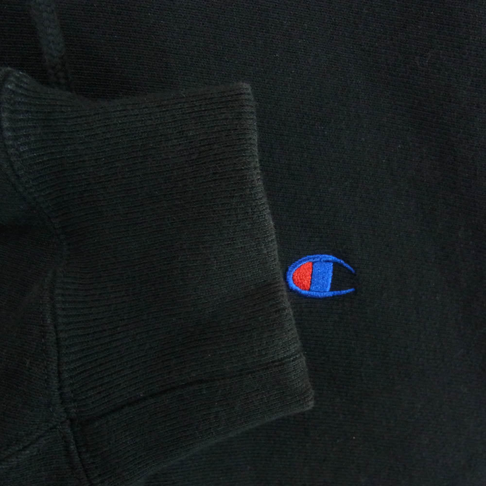 N.HOOLYWOOD エヌハリウッド 23AW CB-Y120 ×Champion チャンピオン リバースウィーブ フーデッド スウェットシャツ パーカー ブラック系 L【中古】