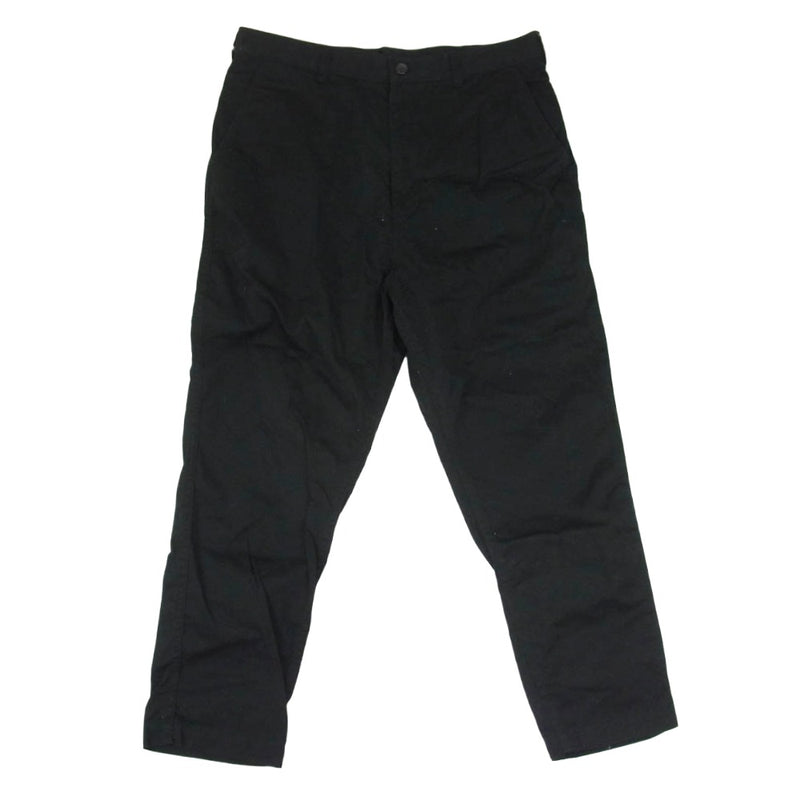 COMME des GARCONS HOMME コムデギャルソンオム 21SS HG-P022 Zip Fly Cotton Pants ジップフライ コットン パンツ ブラック系 M【中古】