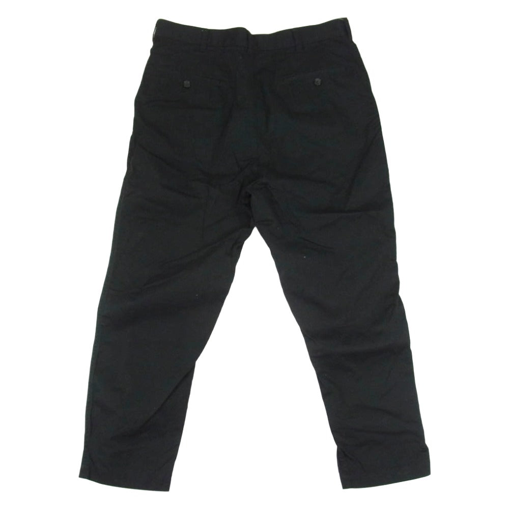 COMME des GARCONS HOMME コムデギャルソンオム 21SS HG-P022 Zip Fly Cotton Pants ジップフライ コットン パンツ ブラック系 M【中古】