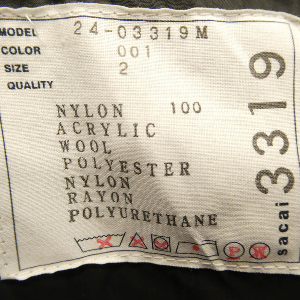 Sacai サカイ 24SS 24-03319M Nylon Twill Embroidered Patch