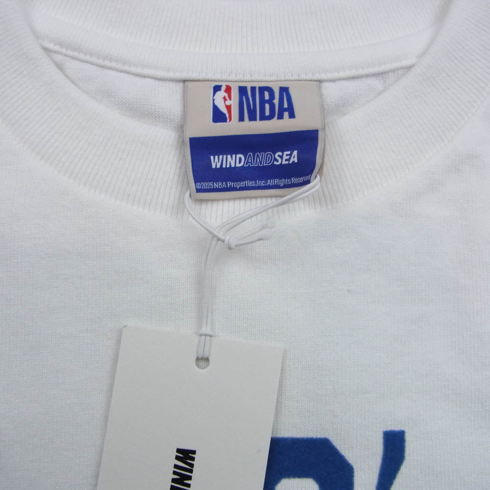 WIND AND SEA ウィンダンシー WDS-C-NBA-26-Q1-CS-03 NBA Multi-Technique Graphic Tee BULLS KNICKS グラフィック 半袖 Tシャツ ホワイト系 XL【極上美品】【中古】