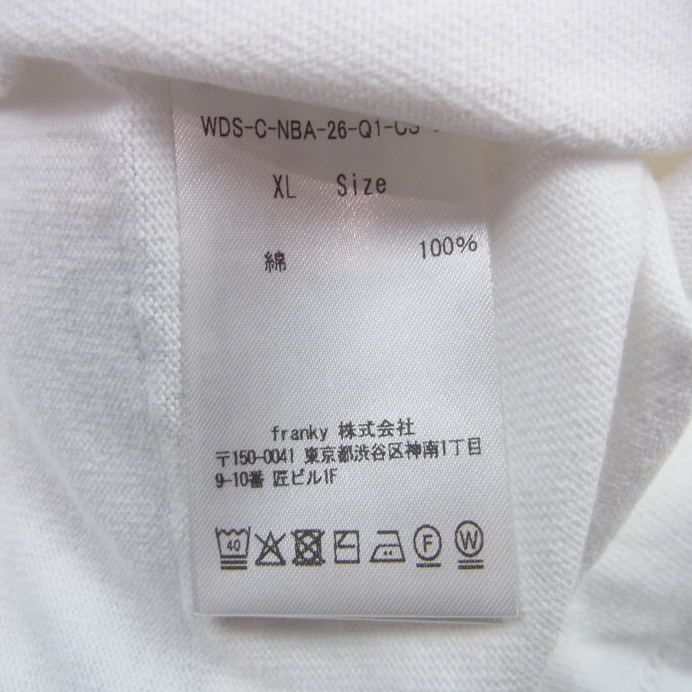 WIND AND SEA ウィンダンシー WDS-C-NBA-26-Q1-CS-03 NBA Multi-Technique Graphic Tee BULLS KNICKS グラフィック 半袖 Tシャツ ホワイト系 XL【極上美品】【中古】