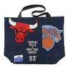 WIND AND SEA ウィンダンシー WDS-C-NBA-26-Q1-AC-01 NBA Jacquard Knit Carryall Bag ジャカード ニット トートバッグ ネイビー系 FREE【極上美品】【中古】