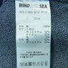 WIND AND SEA ウィンダンシー WDS-C-NBA-26-Q1-PT-01 NBA Jacquard Knit Combo Pant ジャカード ニット コンボ デニム パンツ インディゴブルー系 L【極上美品】【中古】