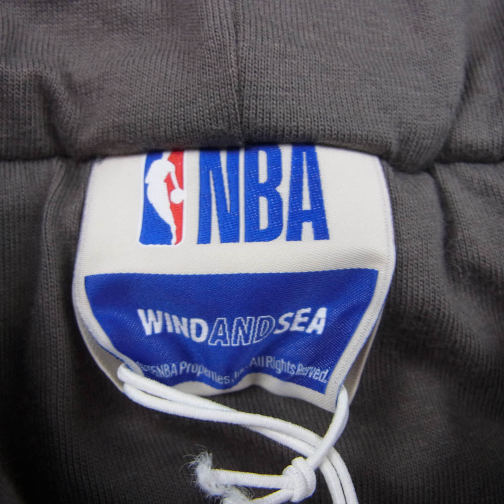 WIND AND SEA ウィンダンシー WDS-C-NBA-26-Q1-CS-01 NBA Jacquard Knit Hoodie ニット フーディー ジャケット ダークブラウン系 XL【極上美品】【中古】