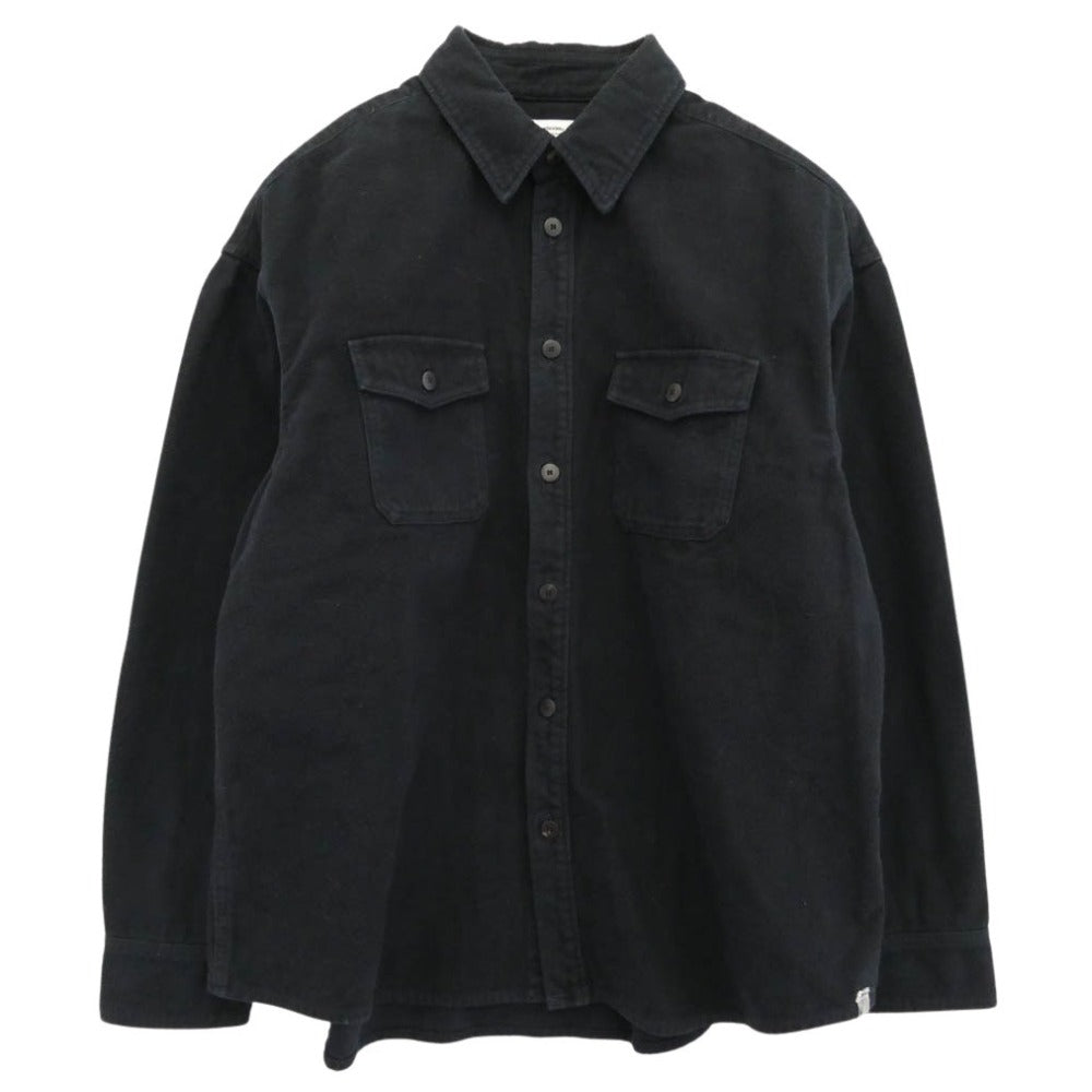 VISVIM ビズビム 21SS 0121205011011 LUMBER L/S ランバー ガーメントダイ フランネルシャツ 長袖 ブラック系 3【中古】