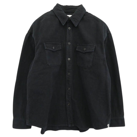 VISVIM ビズビム 21SS 0121205011011 LUMBER L/S ランバー ガーメントダイ フランネルシャツ 長袖 ブラック系 3【中古】