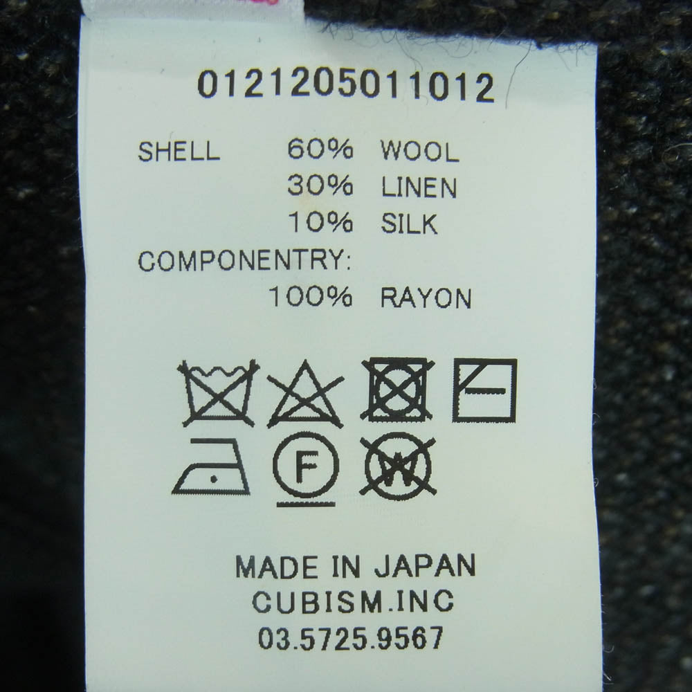 VISVIM ビズビム 21AW 0121205011012 LUMBER L/S TWEED ランバー ツイード 長袖 シャツ 日本製 ブラック系 2【中古】