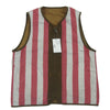 VISVIM ビズビム 0120205013017 IRIS LINER VEST リバーシブル アイリス ライナー ベスト ブラウン系 レッド系 ホワイト系 2【中古】
